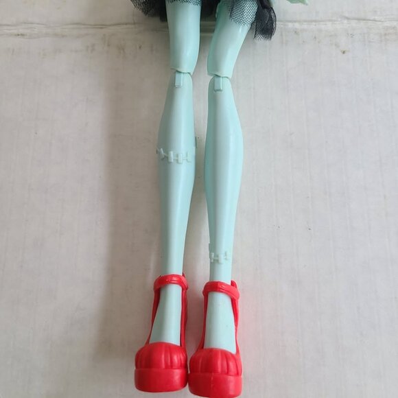 Frankie Stein Monster High Doll Wearing Emoji Dress - Picture 5 of 5